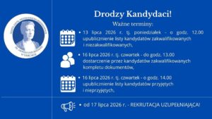 Drodzy Kandydaci!